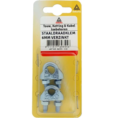Afbeelding van Staaldr.klem verz 3mm 2st Deltafix