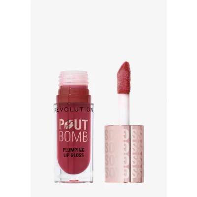 Afbeelding van Revolution Beauty, Plumping Pout Bomb, Intense Gloss met hyaluronzuur en peptiden, veganistisch dierproefvrij, rozenhout roze