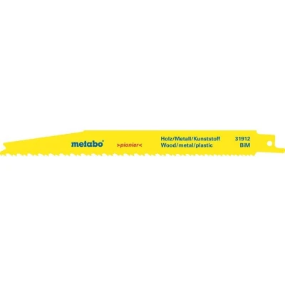 Afbeelding van Metabo 631915000 Reciprozaagblad 200mm Hout met nagels / Kunststof (5st)