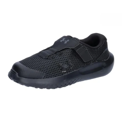 Afbeelding van Under Armour Ua Binf Surge 4 Ac Hardloopschoenen voor jongens, zwart.