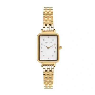 Afbeelding van Carlheim Petit MILA Horloge, Dames, Maat: One Size, gold white