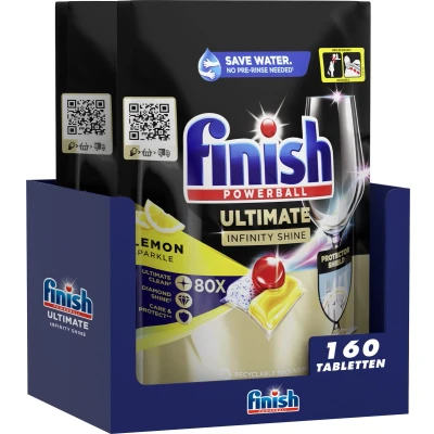 Afbeelding van Finish Ultimate Infinity Shine Citroen Vaatwastabletten 160 Capsules