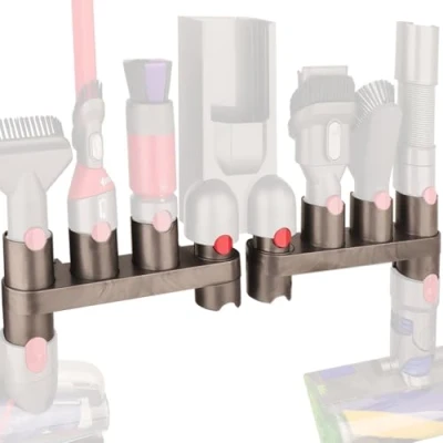 Afbeelding van HUACITY Docks Station Accessoire Houder voor Dyson V11 V10 V8 V7 Stofzuiger Accessoires Gereedschap Muurbevestiging Organizer (10 OpbergSockets, Pack van 2)