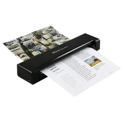 Afbeelding van IRIScan Executive dubbelzijdige draagbare scanner v4pro 8PPM: gratis PDF editor, USB, scannen naar Word, PDF, XLS, visitekaartjes Outlook, bonnetjes en fotoscanner, Win.