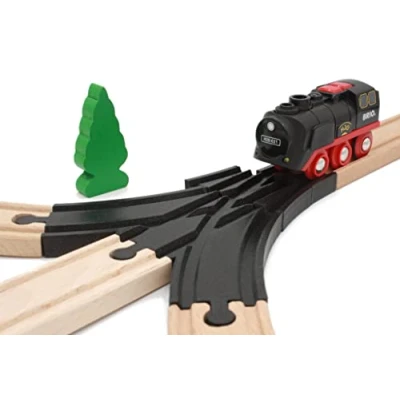 Afbeelding van Locorico Afneembare naald voor houten trein, compatibel met Brio (3 wegen)
