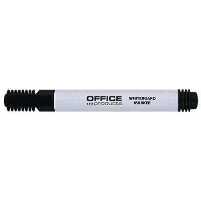Afbeelding van Office Products whiteboard marker 1 3 mm, rond, zwart 12 stuks