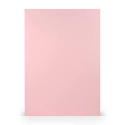 Afbeelding van PAPERADO 25 stuks knutselkarton DIN A4 roze geribbelde flamingo 220 g/m² dik knutselpapier 29,7 x 21 cm perfect