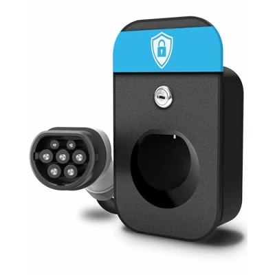 Afbeelding van Parkwächter E1 Kabelorganizer voor Wallbox met slot, dockingstation EV type 2 oplaadkabel, wandhouder autokabel, kinderbeveiliging en diefstalbeveiliging