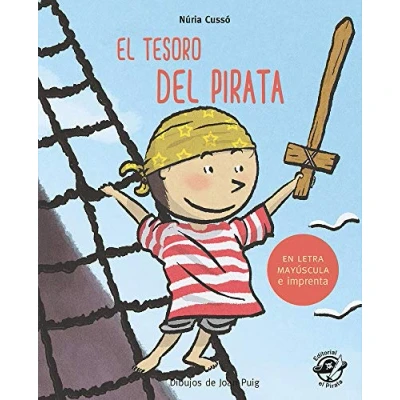 Afbeelding van Aprender a leer en letra MAYSCULA e imp El tesoro del pirata