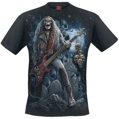 Afbeelding van Spiral Grim Rocker T shirt zwart, 4XL, zwart.