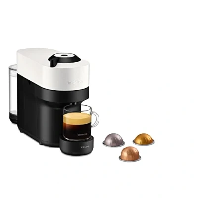 Image de Machine à café capsules Krups Nespresso Vertuo Pop YY4889FD Blanche