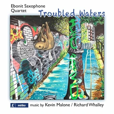 Afbeelding van Ebonit Saxophone Quartet &#039;Troubled Waters&#039;: Music For (CD)