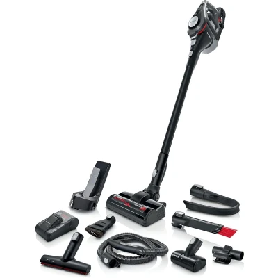 Afbeelding van Bosch Serie 8 BSS825MULT steelstofzuiger &amp; elektrische bezem 2 in 1 Batterij/Accu Droog HEPA Zakloos Grijs 5 Ah
