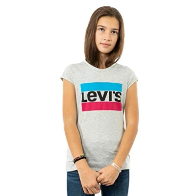 Afbeelding van Levi&#039;s Sportswear LOGO TEE Tshirt print voor kinderen, Maat: 164, Grey heather