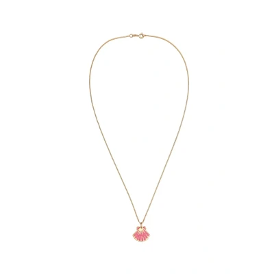 Afbeelding van Elli Muschel MEER Ketting, Dames, Maat: 45, Pink