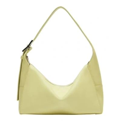 Afbeelding van LIEBESKIND BERLIN Leren Schoudertas Lou Calf Optic Hobo Bag Light Mimosa Lichtgeel