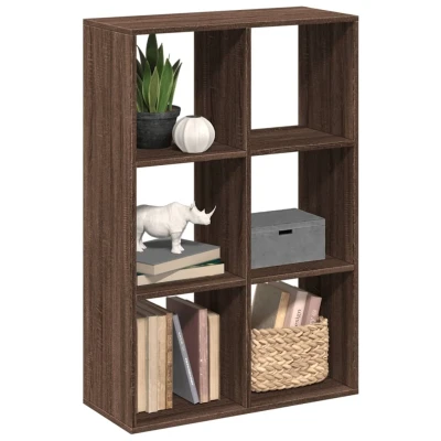 Afbeelding van Kamerscherm / boekenkast 69,5x29x103,5 cm hout bruin eikenkleur