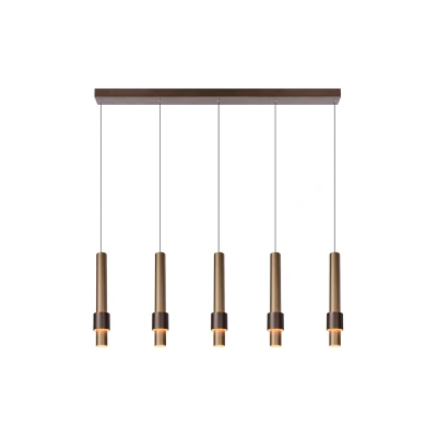Afbeelding van Lucide MARGARY Hanglamp 5xGeïntegreerde LED Koffie