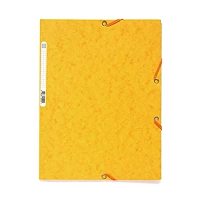 Afbeelding van Exacompta Europa elastiekmap, A4, 3 kleppen, 400 g/m², geel, 25 stuks