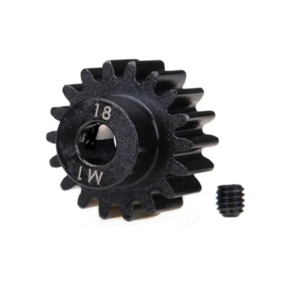 Afbeelding van Gear, 18 T pinion (machined) (1.0 metric pitch) (fits 5mm sh