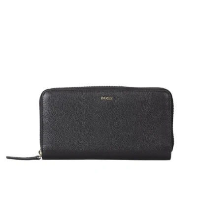 Afbeelding van BOSS Alyce Ziparound Portemonnee, Dames, Maat: One Size, Black