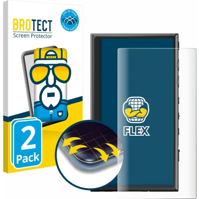 Afbeelding van BROTECT Screenprotector voor Sony Walkman NW A306 Folie Beschermfolie transparant volledig dekking (2 Stuks)