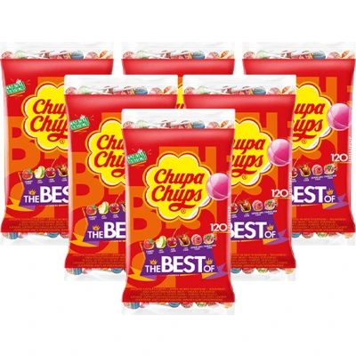 Afbeelding van Chupa Chups Lollies, The Best Of, Pak Van 120 Stuks Snoepgoed