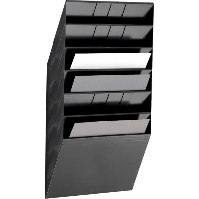 Afbeelding van Durable Folderhouder Flexiboxx 6 A4 Landscape Zwart Sorteerrek