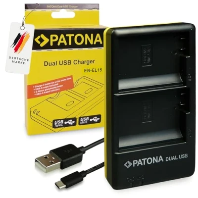 Afbeelding van Nikon EN EL15 Dual USB lader (Patona)