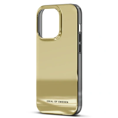 Afbeelding van iDeal of Sweden Hoesje Geschikt voor iPhone 14 Pro Mirror Case goud