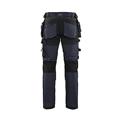Afbeelding van Blaklader Werkbroek met 4 weg stretch 1522 1645 Donker marineblauw/Zwart C148