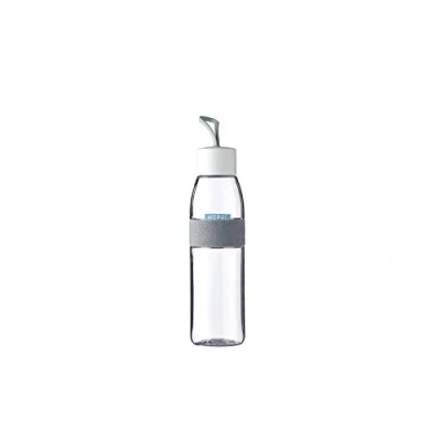 Afbeelding van Mepal Ellipse waterfles 500 ml wit, geschikt voor koolzuurhoudende dranken, herbruikbaar, lekvrij en vaatwasmachinebestendig