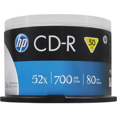 Afbeelding van CD R HP 50 Stuks 700 MB 52x