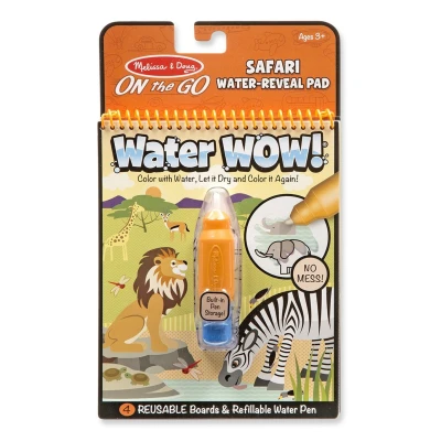 Afbeelding van Melissa &amp; Doug Water WOW! Herbruikbaar kleurblok met verborgen afbeeldingen Safari