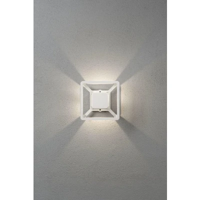 Afbeelding van Konstsmide Pescara 7989 250 LED buitenlamp (wand) vast ingebouwd 3 W Wit