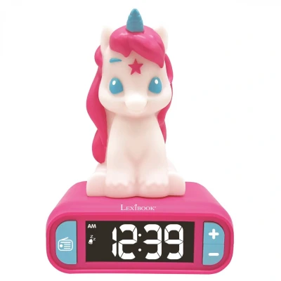 Afbeelding van Unicorn 3D Wekker met Nachtlampje en Geluiden 3380743077208