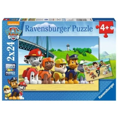 Afbeelding van Ravensburger PAW Patrol: Dappere honden 2x24 stukjes kinderpuzzel