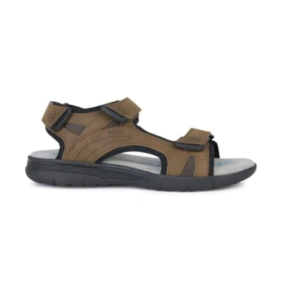 Afbeelding van Geox Spherica EC5 Outdoorsandalen, Heren, Maat: 41, Marron Kunststof