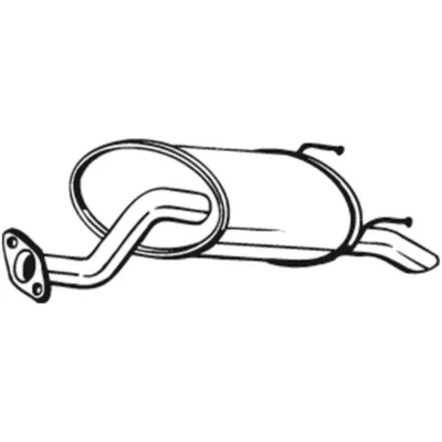Image de Silencieux arrière bosal 163 395