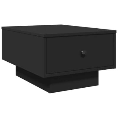 Image de vidaXL Table basse noir 60x45x31 cm bois d&#039;ingénierie848081