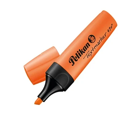 Afbeelding van Pelikan 814119 markeerstift 490, oranje, 10 stuks in vouwdoos