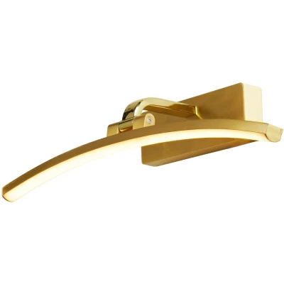 Afbeelding van LED wandlamp Santorini, breedte 40 cm, messing, kantelbaar