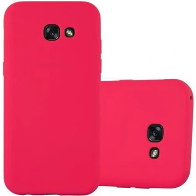 Afbeelding van Cadorabo Hoesje geschikt voor Samsung Galaxy A5 2017 in CANDY ROOD Beschermhoes gemaakt van flexibel TPU silicone Case Cover