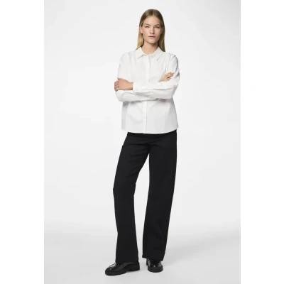 Afbeelding van Pieces Pcirena Overhemdblouse, Dames, Maat: XL, Bright white