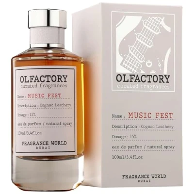 Afbeelding van Fragrance World Olfactory Music Fest Eau de Parfum diepe peper, aromatische rum en warme vanille dynamische verfijnde geur