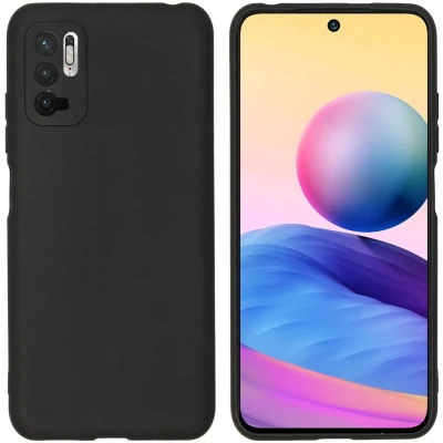 Afbeelding van iMoshion Hoesje Geschikt voor Xiaomi Redmi Note 10 (5G) Siliconen Color Backcover Zwart