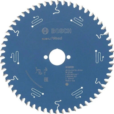 Image de BOSCH 2608644057 lame de scie circulaire Expert pour le bois, 210 x 30 2.4 mm, 56T