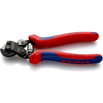 Afbeelding van KNIPEX 95 62 160 SB staaldraadschaar voor zeer stevige draadkabels met meer componentengrepen gebruineerd mm