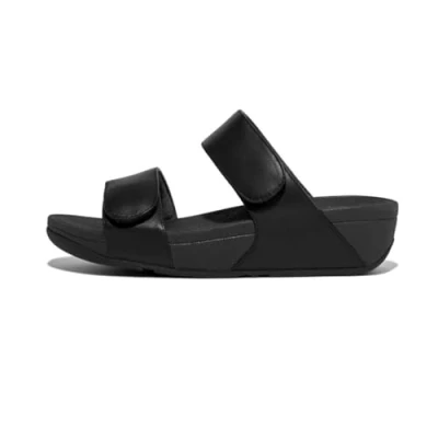 Afbeelding van Fitflop LULU Adjustable Muiltjes, Dames, Maat: 36, Black Leer