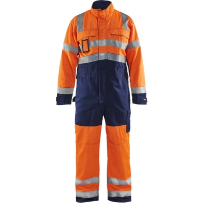 Afbeelding van Blaklader Overall High Vis 6373 1804 Oranje/Marineblauw C58